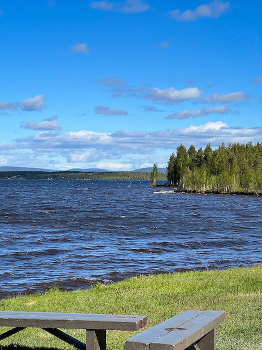 ein See Schwedisch Lappland