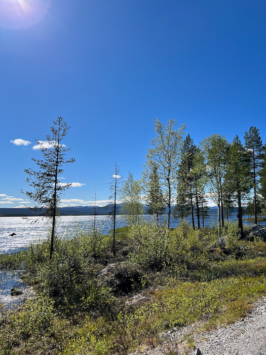 ein See Schwedisch Lappland