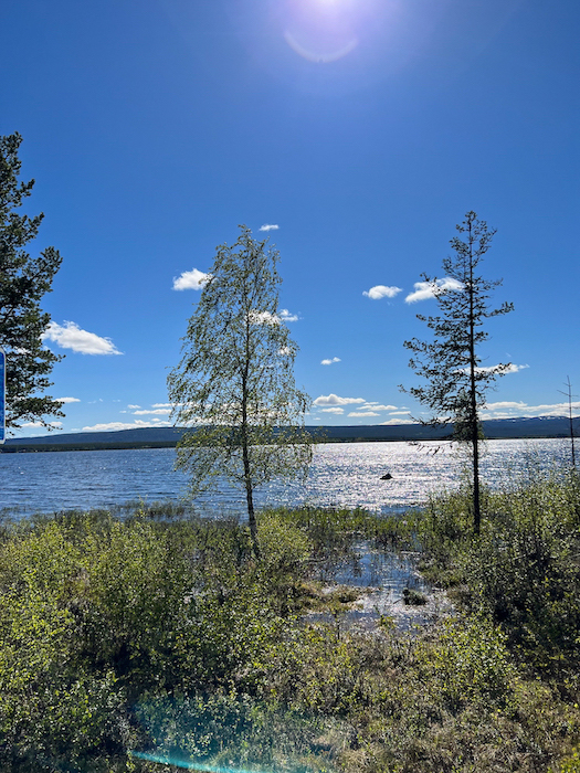 ein See in Schwedisch Lappland