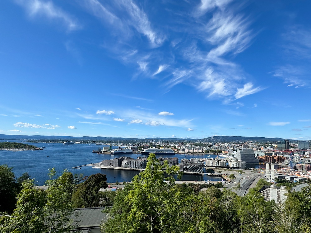 Oslo und der Fjord vom Ekebergpark fotografiert