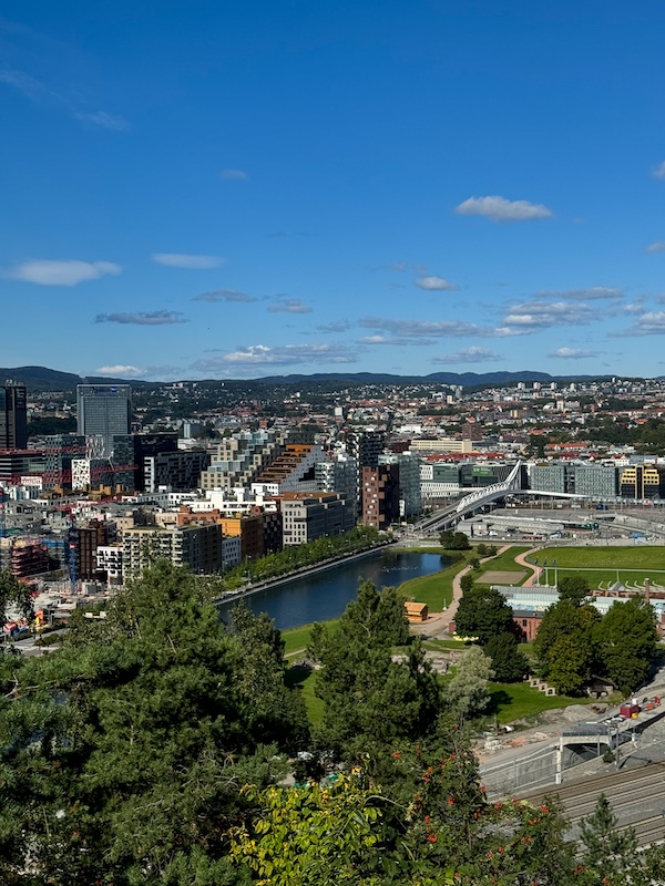 Oslo vom Ekebergpark fotografiert