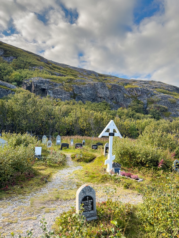 Friedhof an der König Oscar II Kapelle