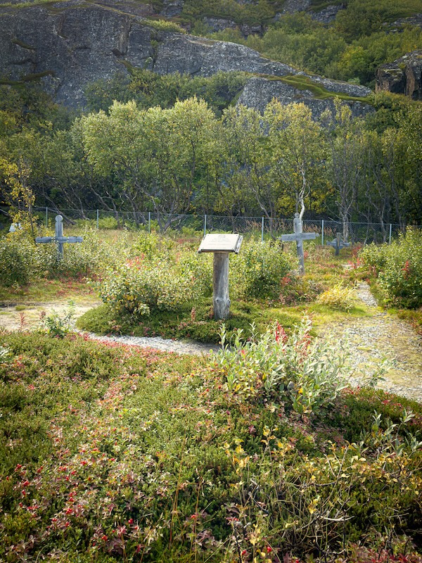Friedhof an der König Oscar II Kapelle