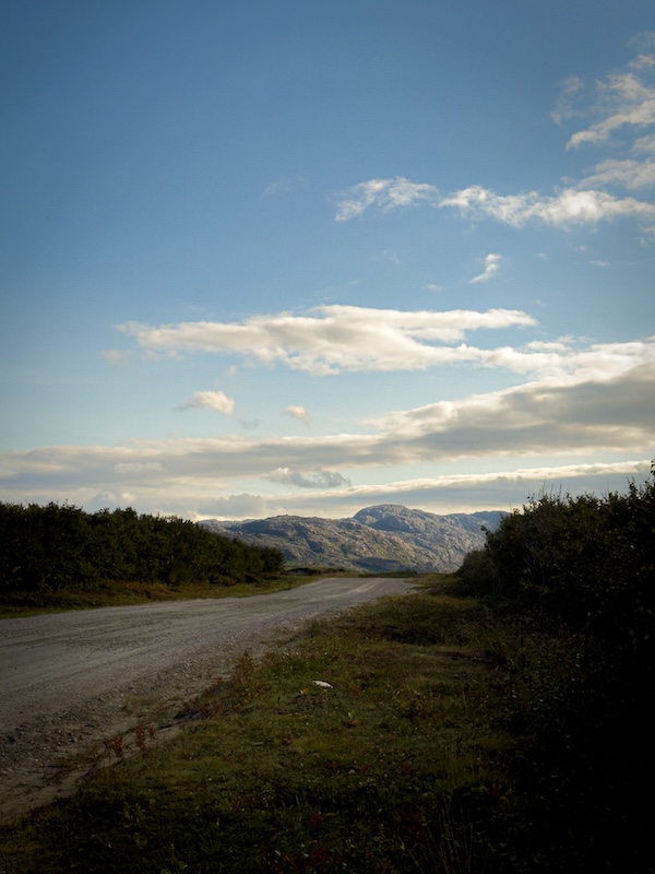 Ausblick auf die russische Bergkette