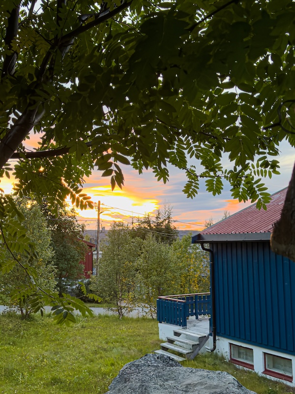 Sonnenuntergang in Kirkenes