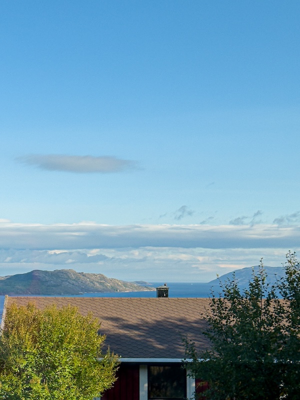 Blick über Kirkenes in den Bøkfjorden
